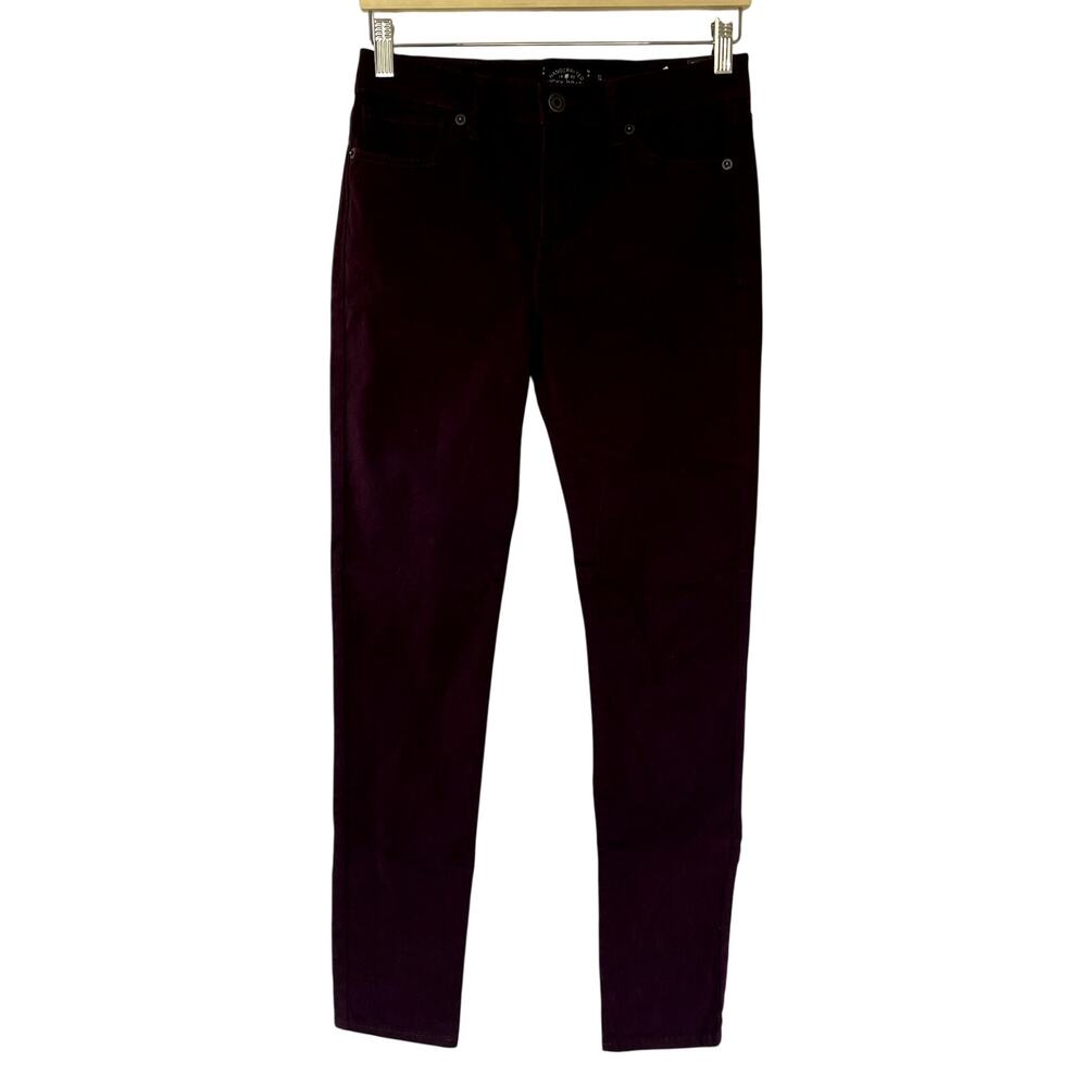 NWT‎ Lucky Brand plum brooke legging jean women's size 27 cotton pants purple